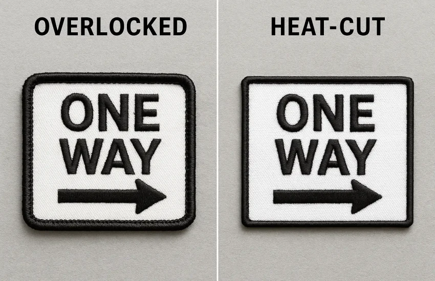 Overlocked vs. Heat-Cut Patches