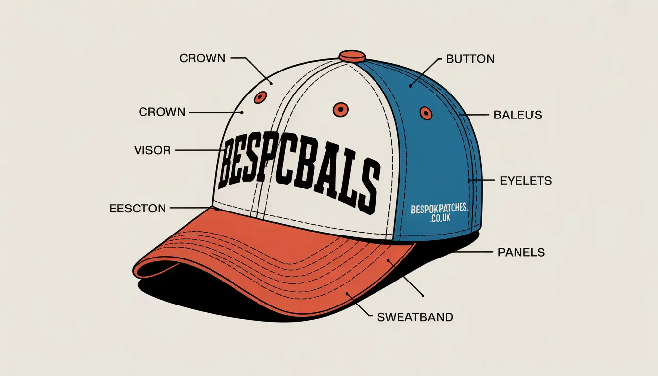 Parts of a Baseball Cap Names & Functions