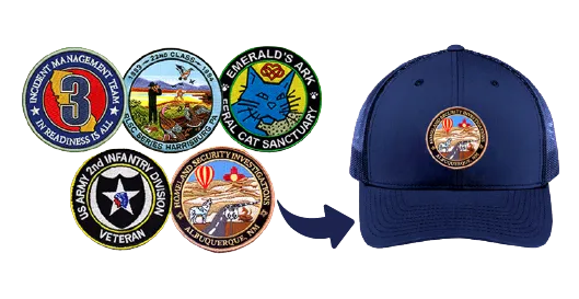Custom Patches For Hats and Caps Order Personalised Hats